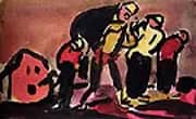 Faubourg c1910 By George Rouault