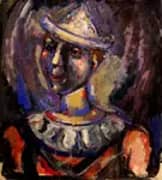 Portrait of a Clown c1938 By George Rouault