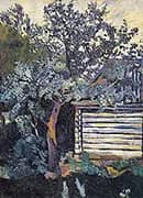 Trees and a Peasant Hut 1907 By Natalia Goncharova