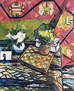 Still Life with Chessboard 1907 By Natalia Goncharova