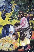 Picking Fruit Volet of a Polyptych 1908 B By Natalia Goncharova