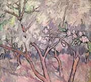 Blossoming Apple Trees c1908 By Natalia Goncharova