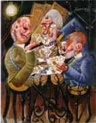Skat Players 1920 By Otto Dix