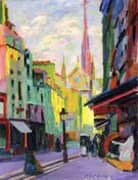 The Place Maubert in Paris 1907 By Auguste Herbin