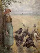 Turkey Girl 1884 By Camille Pissarro