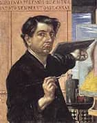 Self Portrait with Palette 1924 By Giorgio de Chirico