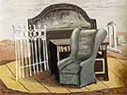 Furniture in The Valley 1927 By Giorgio de Chirico