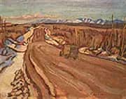 Hightway South of Nelson 1943 By A Y Jackson