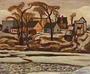 The Yamaska River at Saint Hyacinthe c1934 By A Y Jackson