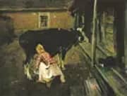 A Finnish Yard 1902 By Valentin Serov