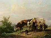 The Cowherdess By Anton Mauve