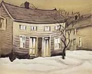 Cat Eyed House 1918 By Charles Burchfield