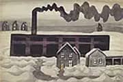 Factory and Houses 1920 By Charles Burchfield