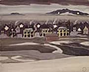 Village Lights 1920 By Charles Burchfield