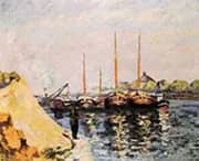 The Quay d'Austerlitz Morning c1886 By Armand Guillaumin
