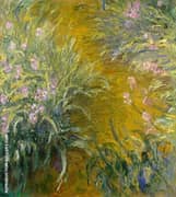 The Path Through the Irises 1915 By Claude Monet