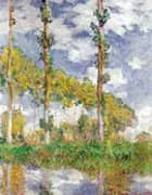 Poplars (Summer) Environs of Giverny 1891 By Claude Monet