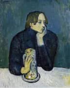 Portrait of Jaime Sabartes The Glass of Beer 1901 By Pablo Picasso