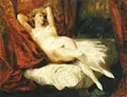 Female Nude Reclining on a Divan c 1825-26 By Eugene Delacroix