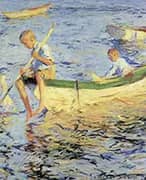 Two Boys in a Boat 1904 By Frank Weston Benson