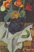 Still Life with Tulips 1907 By Paula Modersohn-Becker