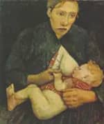 Nursing Mother 1903 By Paula Modersohn-Becker