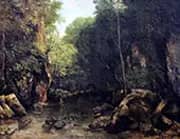 The Stream Puits Noir 1865 By Gustave Courbet