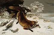 The Fox in the Snow 1860 By Gustave Courbet