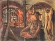 Butcher's Shop in Schaftlarn on the Isar 1897 By Lovis Corinth