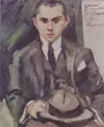 Thomas with his Hat in his Hand 1922 By Lovis Corinth