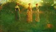 In The Garden c 1892 By Thomas Wilmer Dewing