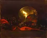 Still Life with Brass Vase and Kimono By Abbott H Thayer