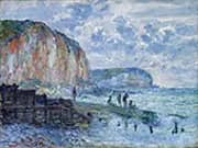 The Cliffs of Petites Dalles 1880_621A By Claude Monet