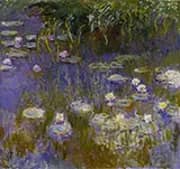 Yellow and Lilac Water Lilies 1917_804 By Claude Monet