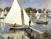 The Seine at Argenteuil 1874 By Pierre Auguste Renoir