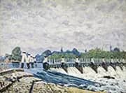 Molesey Weir Morning 1874 By Alfred Sisley