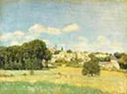 View of Marly le Roi Sunshine 1876 By Alfred Sisley