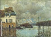 Flood at Port Marly 1876 By Alfred Sisley