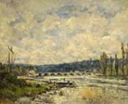 The Bridge at Sevres 1877 By Alfred Sisley
