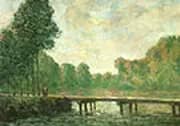 Footbridge on the Orvanne 1896 By Alfred Sisley