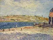 The Banks of the River at Saint Mammes 1884 By Alfred Sisley