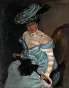 The Black Parasol Gabrielle c1924 By Alfred Henry Maurer