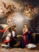 Annunciation 1660-1665 By Bartolome Esteban Murillo