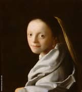 Head of a Girl c1666 By Johannes Vermeer