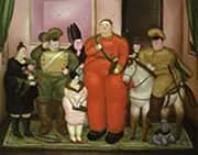 Official Portrait of the Military Junta 1971 By Fernando Botero