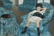 Little Girl in a Blue Armchair 1878 By Mary Cassatt