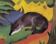 Blue Black Fox 1911 By Franz Marc
