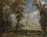 Salisbury Cathedral from the Bishop's Grounds By John Constable