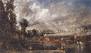 The Opening of Waterloo Bridge seen from Whitehall Stairs By John Constable