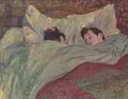 Dans Le Lit By Henri De Toulouse Lautrec